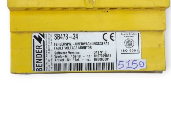 bender-SB473-34-fault-voltage-monitor-used-3