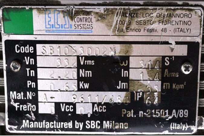 e.c.s.-SB1053002M-servo-motor-used-2