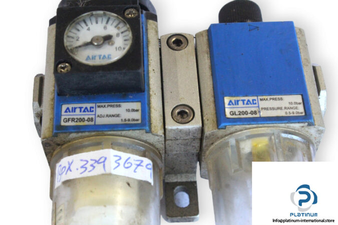 Airtac-GFR200-08-pneumatic-filter-regulator-with-lubricator-(used)-1