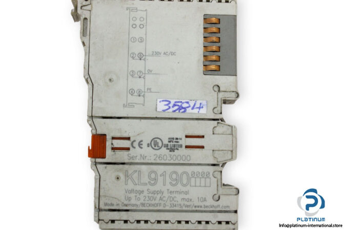 Beckhoff-kl-9190-potential-supply-terminal-(used)-2