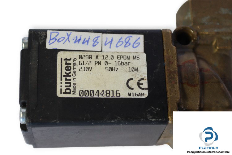 Burkert-0290-A-12.0-EPDM-MS-single-solenoid-valve-(used)-1