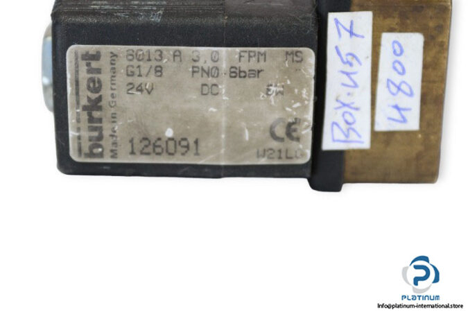 Burkert-8013-A-30-FPM-MS-air-solenoid-valve-(used)-2