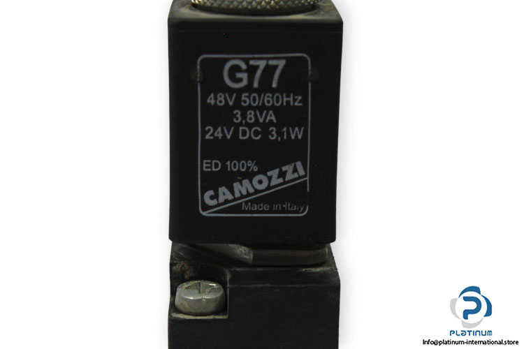 Camozzi-338-015-02-single-solenoid-valve-with-coil-(used)-1