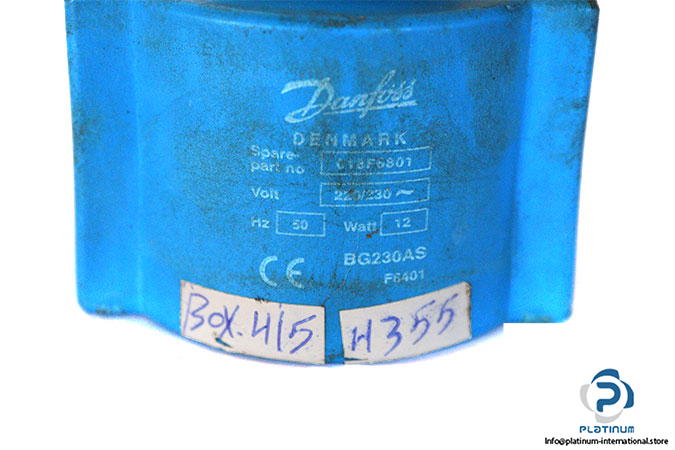 Danfoss-018f6801-electrical-coil-(used)-1