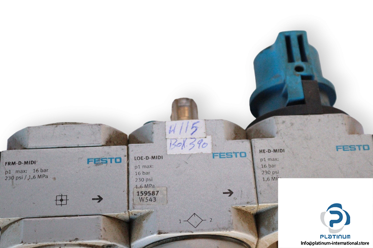 Festo-159587-lubricator-with-branching-module-(used)-1