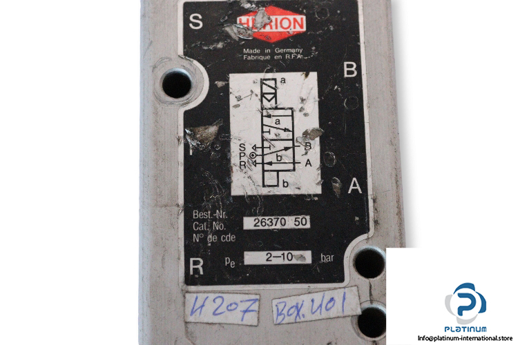 Herion-26370-50-single-solenoid-valve-with-coil-(used)-1