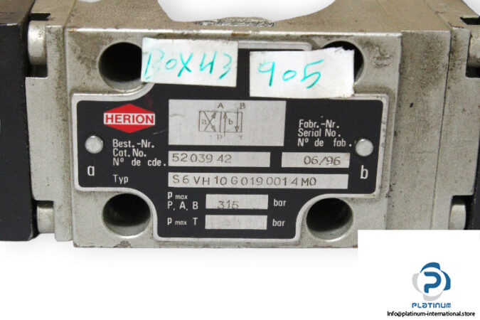 Herion-S6VH10G0190014M0-solenoid-operated-directional-valve-(used)-2