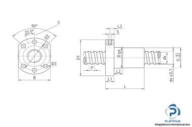 Hiwin-S1800H6-1-ball-screw-(used)-3