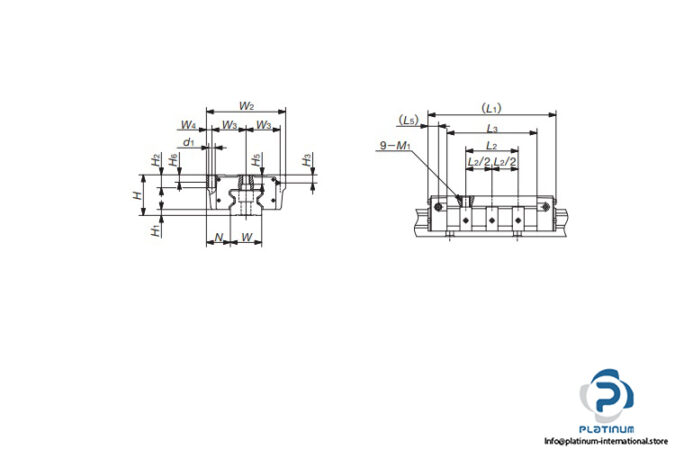 Iko-LRXG45-linear-roller-block-(used)-2