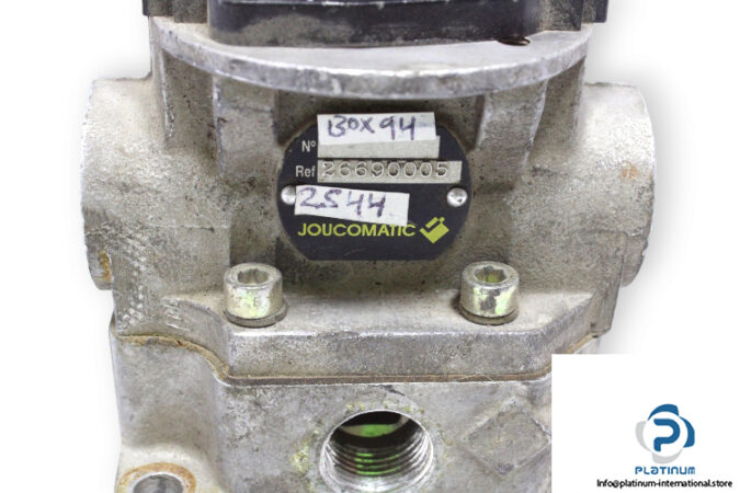 Joucomatic-26690005-single-solenoid-valve-with-coil-(used)-2