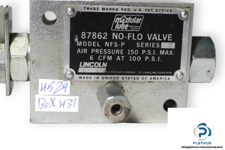 Lincoln-NFS-P-flow-monitor-valve-(used)-1