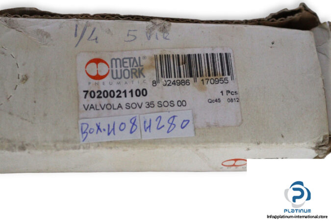 Metal-work-SOV-35-SOS-OO-single-solenoid-valve-(new)-(carton)-2