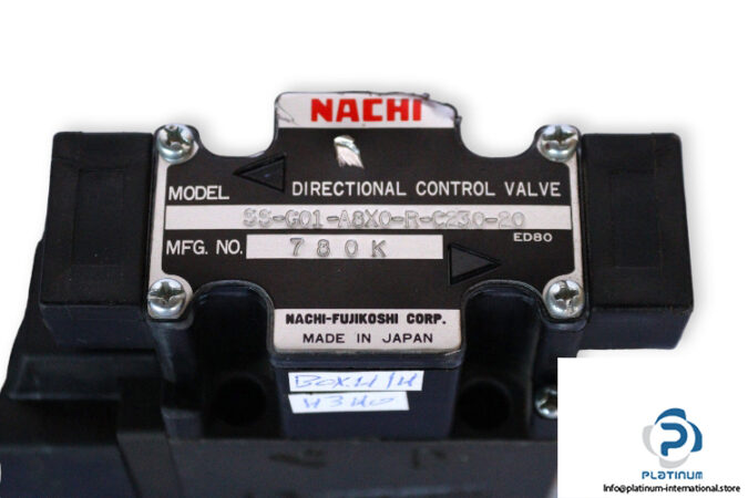 Nachi-SS-G01-A8X0-R-C230-20-solenoid-operated-directional-valve-(used)-1