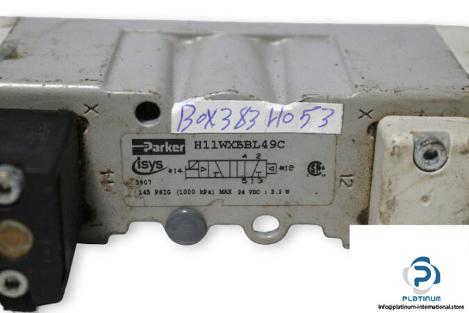 Parker-H11WXBBL49C-single-solenoid-valve-without-coil-(used)-1