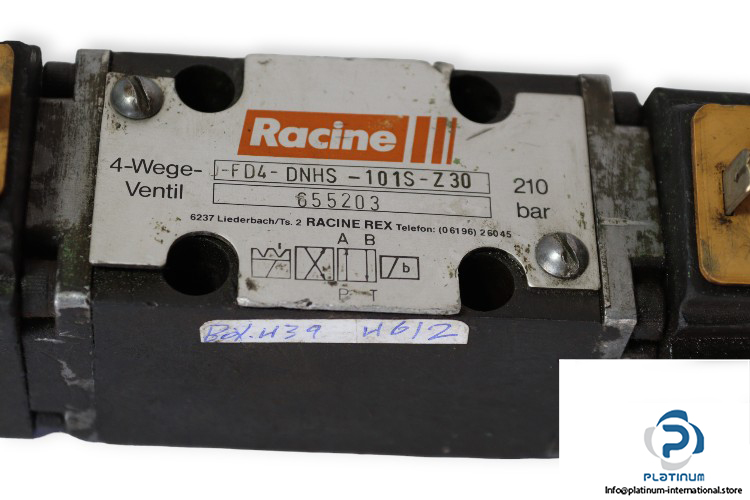 Racine-D-FD4-DNHS-101S-Z30-solenoid-operated-directional-valve-(used)-1