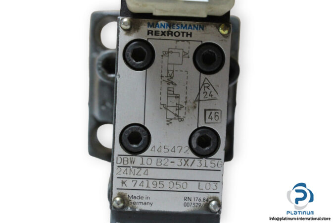 Rexroth-DBW-10-B2-3X_315G24NZ4-pressure-relief-valve-(used)-2