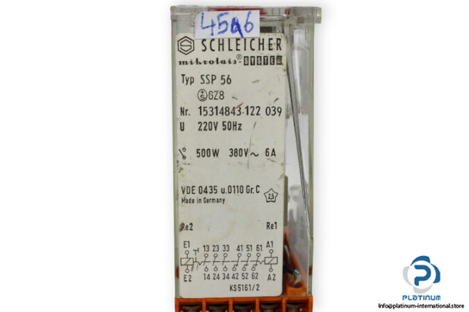 Schleicher-SSP-56-15314843-122-039-control-relay-(used)-2