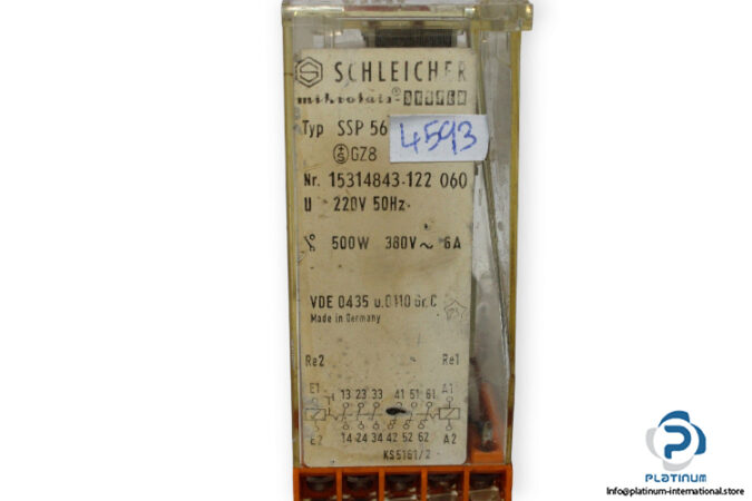 Schleicher-SSP-56-15314843-122-060-control-relay-(used)-2