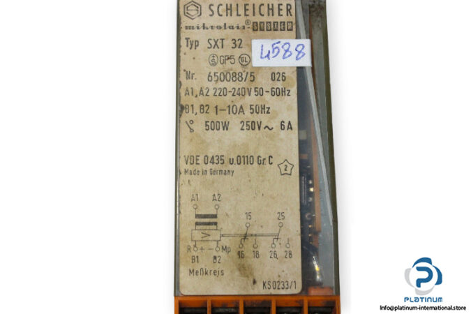 Schleicher-SXT-32-current-measuring-relay-(used)-2