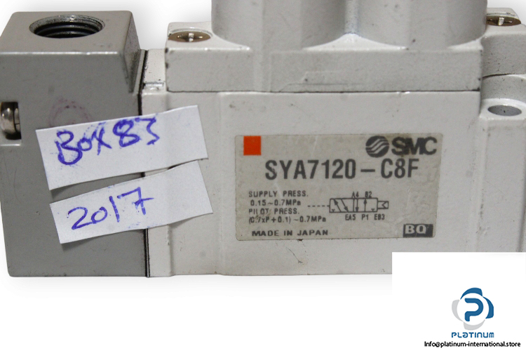 Smc-SYA7120-C8F-single-solenoid-valve-(used)-1