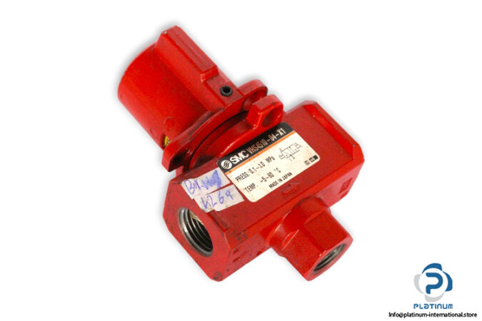 Smc-VHS4510-04-X1-hand-valve-(used)