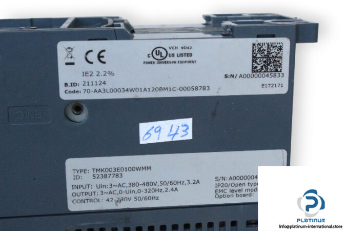 TMK003E0100WMM-frequency-converter-(used)-2