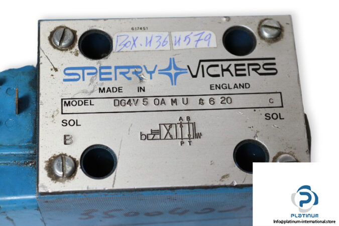 Vickers-DG4V-5-0A-M-U-C-6-20-solenoid-operated-directional-valve-(used)-2