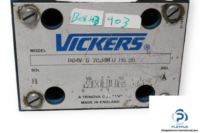 Vickers-DG4V-5-7CJZM-U-H6-20-solenoid-operated-directional-valve-(used)-2