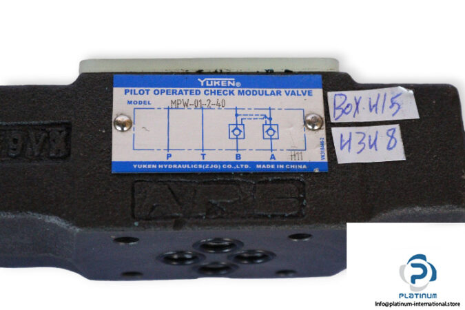 Yuken-MPW-01-2-40-pilot-operated-check-modular-valve-(used)-2
