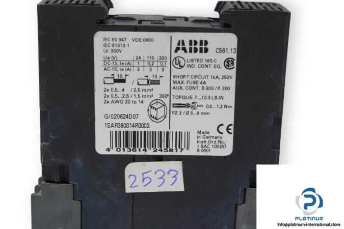 abb-1sar360014r0002-time-delay-relay-used2