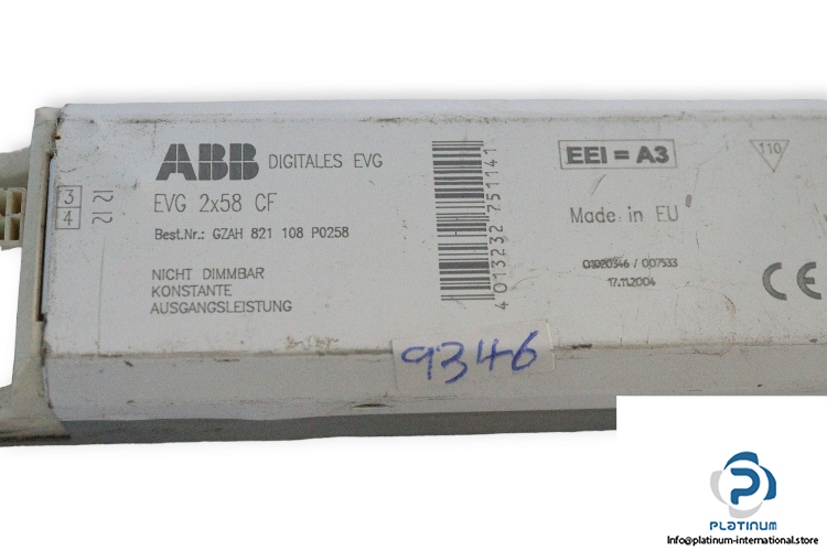 abb-EVG-2X58-CF-ballast-fluorescent-light-(Used)-1