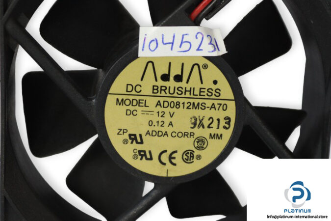 adda-AD0812MS-A70-axial-fan-used-1