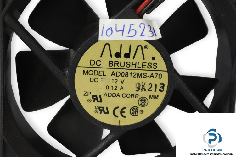 adda-AD0812MS-A70-axial-fan-used-1