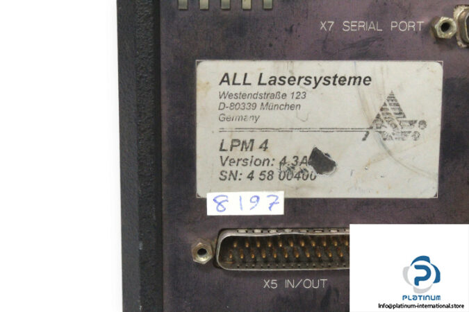 all-lasersysteme-LPM-4-communication-unit-used-3