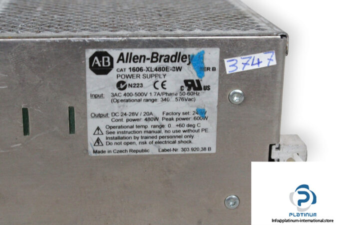 allen-bradley-1606-XL480E-3W-power-supply-(used)-2