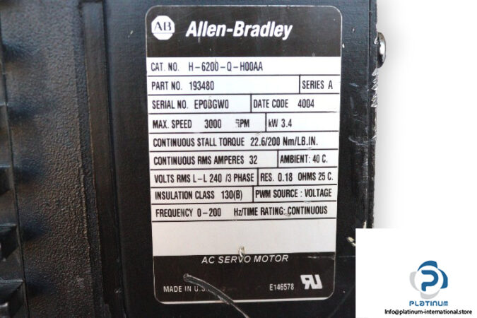 allen-bradley-H-6200-Q-H00AA-ac-servo-motor-(used)-2