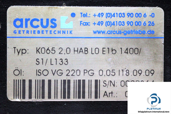 arcus-K065-2.0-HAB-L0-E1B-1400_S1_L133-gearbox-used-1