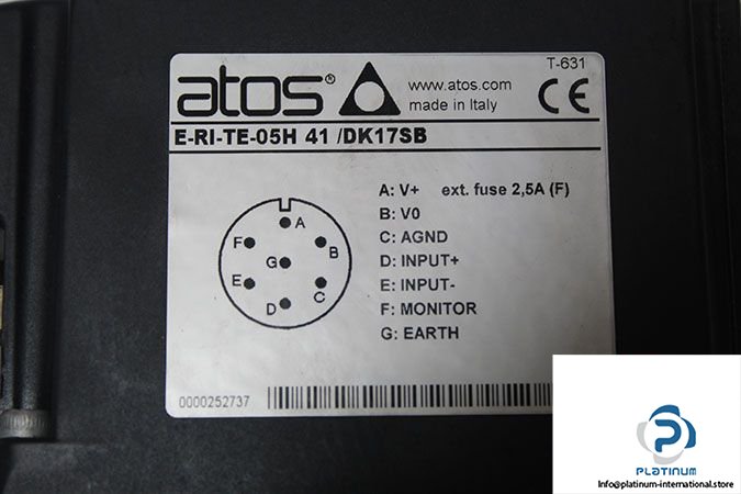 ATOS 040110 DKZOR-TE-173-S9 PROPORTIONAL DIRECTIONAL VALVE 