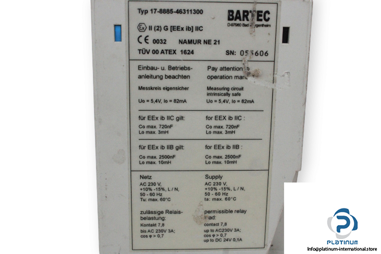 bartec-17-8885-46311300-temperature-limiter-with-relay-output-used-2