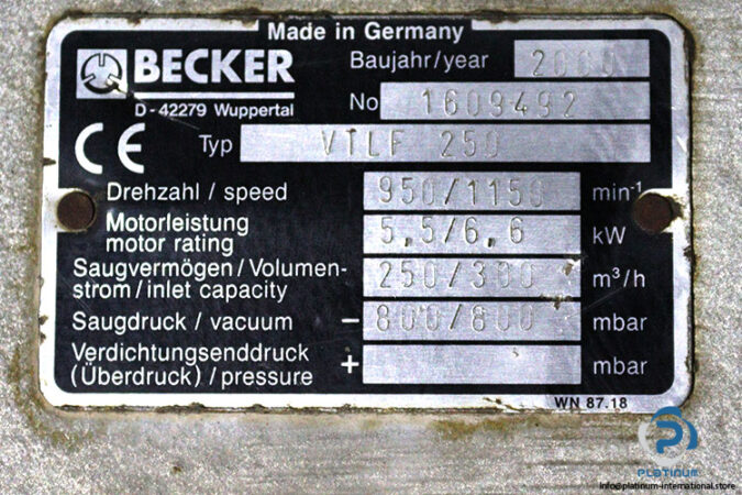 becker-VTLF-250-vacuum-pump-used-2