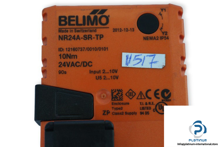 belimo-NR24A-SR-TR-modulating-rotary-actuator-(used)-1