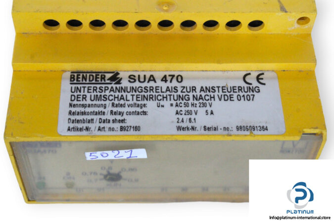 bender-SUA470-undervoltage-relay-(used)-2