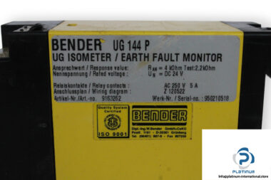 bender-UG-144-P-earth-fault-monitor-(used)-1