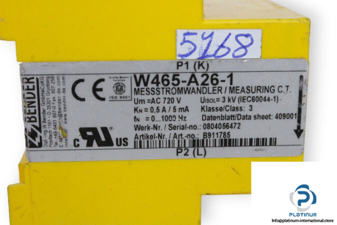 bender-W465-A26-1-measuring-current-transformer-(used)-2