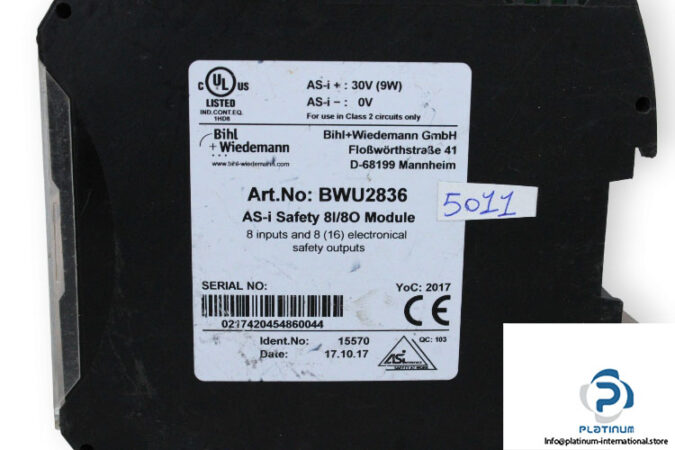 bihl+Wiedemann-BWU2836-safety-output-module-(used)-2