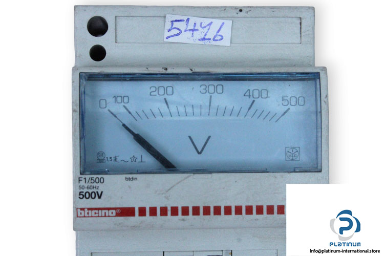 bticino-F1_500-analogue-voltmeter-(used)-1