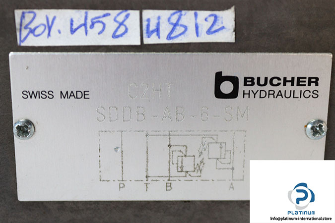 bucher-SDDB-AB-6-SM-stacking-pressure-relief-valve-used-2