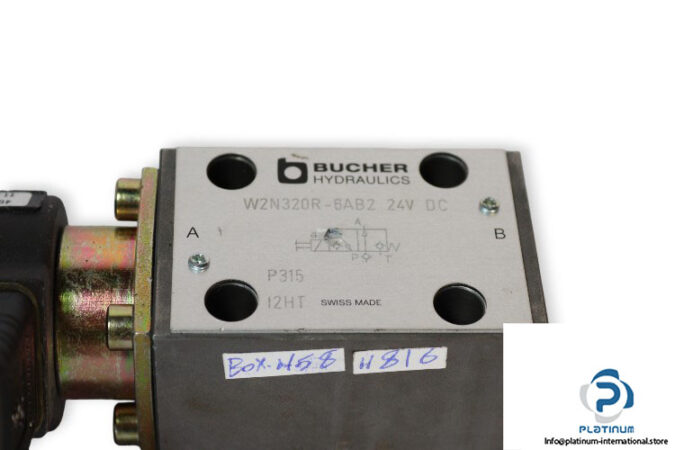 bucher-W2N320R-6AB2-24V-DC-solenoid-directional-seat-valve-used-3