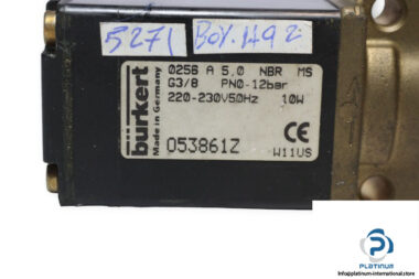 burkert-0256-A-5-0-NBR-MS-G3_8-PN0-12BAR-single-solenoid-valve-used-2