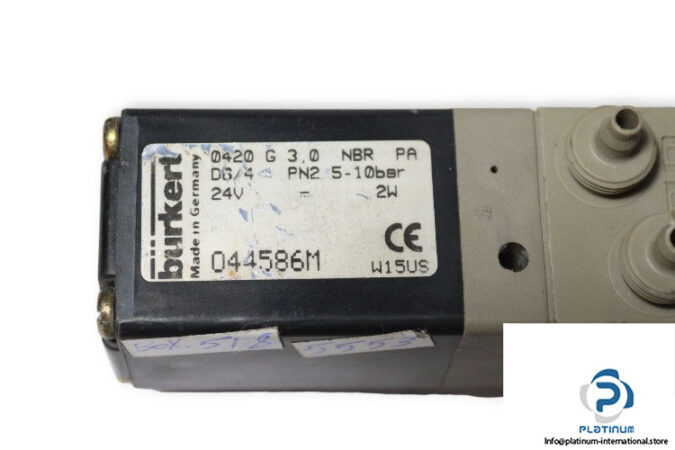 burkert-0420-G-3-0-NBR-PA-DG_4-PN2-5-10BAR-single-solenoid-valve-used-2